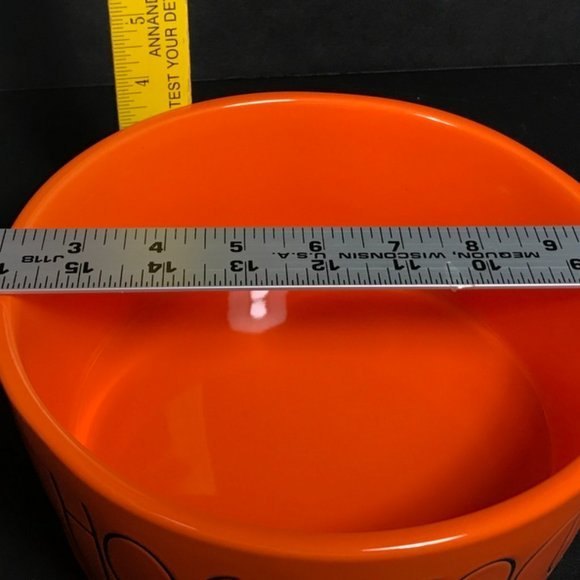Rae Dunn Hocus Pocus bowl Large Halloween orange ceramic bowl 8" popcorn, treats - Picture 6 of 7